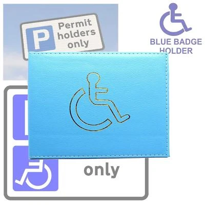 AKH® Disabled Blue Badge Wallet Holder Hologram Safe Parking Permit Display Cover UK