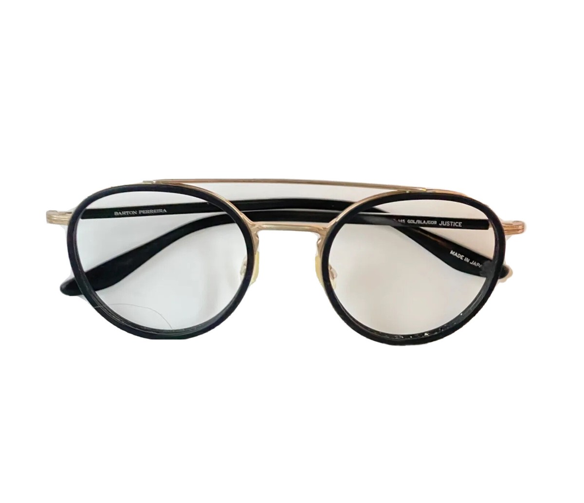 BARTON PERREIRA Sunglass Frames Black and Gold JUSTICE 52-22