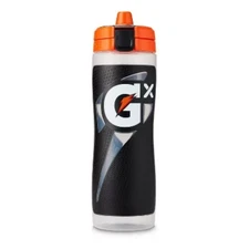 GX 30oz Plastic Water Bottle - Black: BPA-Free Portable Drinkware