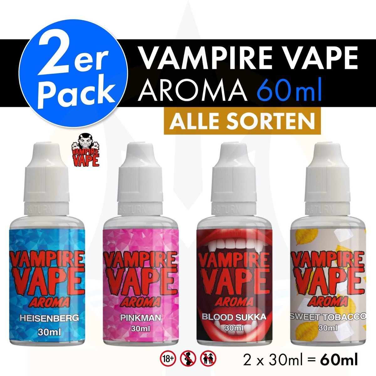 vampire vape sweet tobacco Vampire Vape Sweet Tobacco 30ml Aroma E-Liquids, E-Zigaretten, Cannabis,  Shisha, Tabak, CBD, Günstige Preise main image 0