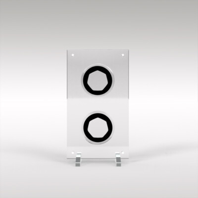 2 Münzen Plexiglas/Acryl Display - Wählen Sie Ihre Münzgröße