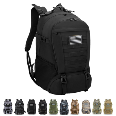 Jueachy Tactical Backpack for Men Hiking Day Pack Molle Military Rucksack Waterproof 30L EDC Bag with USA Flag Patch Jueachy Tactical Backpack for Men Hiking Day Pack Molle Military Rucksack Waterproof 30L EDC Bag with USA Flag Patch