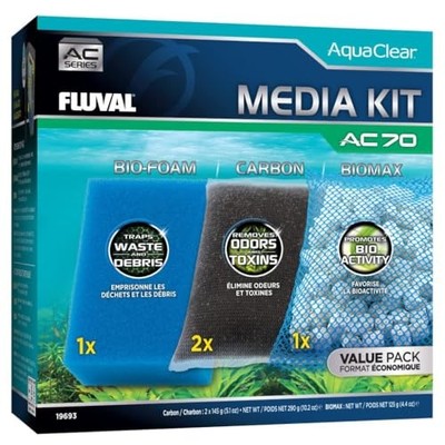 Fluval AC70 Filtermedien Set Aquarium Zubehör Wasserfilter Reinigung