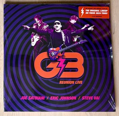 G3 (Satriani, Johnson & Vai): Reunion Live (4-Vinyl-LP) NEU