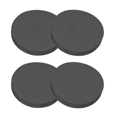 Rubber Solid Discs Washers Anti-Vibration Spacer, 4 Pcs 45mm OD 8mm Thick