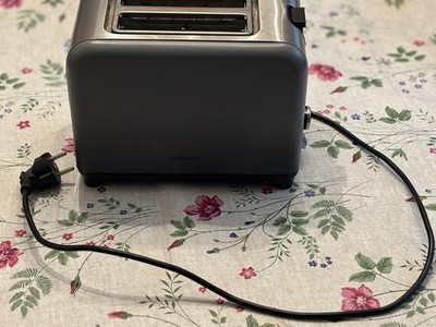 Ambiano  Retro Toaster 750W, Grau Schwarz, 6 Stufen