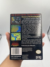 Romance of The Three Kingdoms (Nintendo NES) CIB Complete in Box w/ Poster