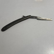 Vintage Lewis&rsquo;s Lewis Sheffield Straight Razor Black Handle Rare