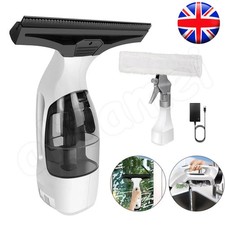 Cordless Window Vac Rechargeable Vacuum Cleaner Squeegee Streak-Free 150ml Tank