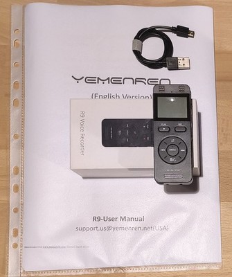 R9 Voice Recorder, 8GB, inkl. Kabel + BDA mit OVP, neuwertig