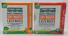 Therabreath Dry Mouth Lozenges, Mandarin Mint / Tart Berry, 10/19/25 & 07/07/26