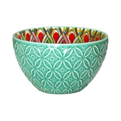 Grüne Keramik Schale Toskana Bohemian Suppe Salat 12 cm mediterran Boho Design