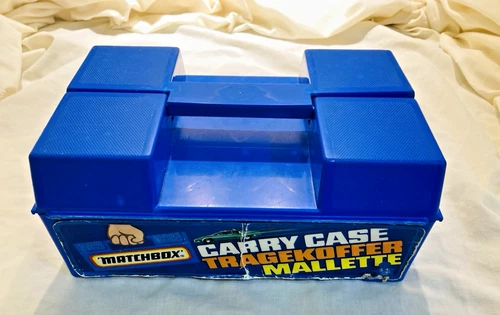 Matchbox Superfast 24-car Carry Case, 1980s, includes trays - Original Vintage