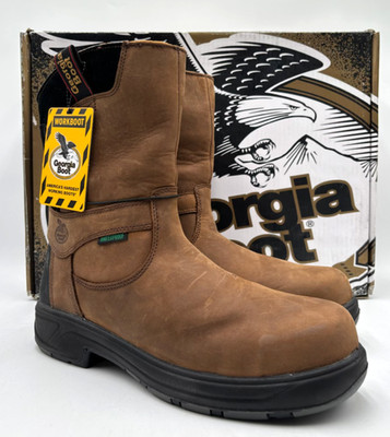 Georgia Boot G5644 Men's NEW Composite-Toe WP Work Boot Brown Multiple Sizes