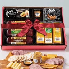 - Holiday Party Gift Box - Smoked Summer Sausages, 100% Wisconsin Cheese, Cra...