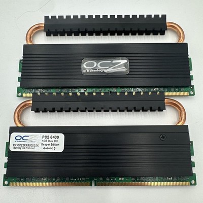 OCZ Reaper Series 2GB 2x 1GB PC2-6400 Desktop DIMM DDR2 800 MHz OCZ2RPR8002GK