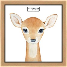 Square Simple Gold Picture Frame - UV Acrylic, Backing, Hanging Hardware