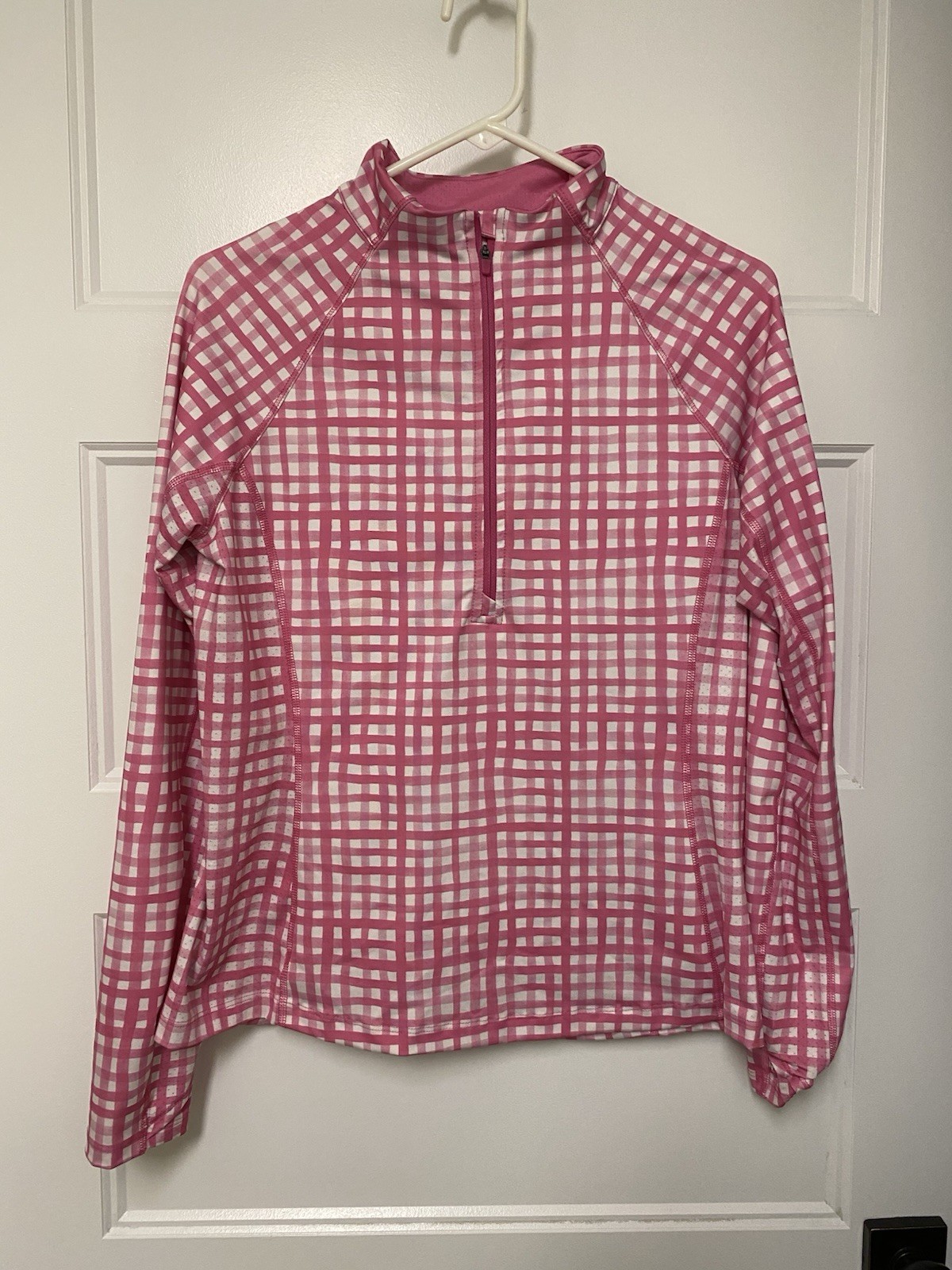 VINEYARD VINES Performance Gingham Pink golf Tenn… - image 1