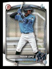 2025 Bowman #BP-19 Fabian Lopez Prospects Miami Marlins