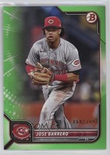 2022 Bowman Neon Green Border 60/399 Jose Garcia Jose Barrero #74 sh7