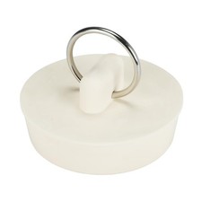 Danco 1-1/2 inch Rubber Drain Stopper, White, 1-1/2" - 1 per Card, White