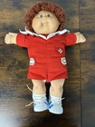 Vintage Cabbage Patch Kids Doll Boy Sailor Red Outfit 1980s