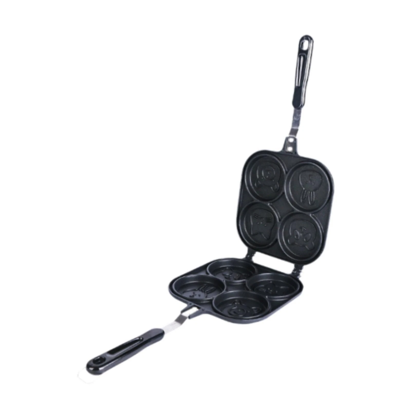 Omelette Pan Divided Cookware Suitable for Gas and Induction Cooker Easy Clean