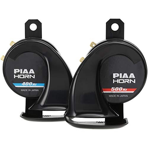 PIAA Horn 400Hz+500Hz Sports Horn 112dB 2 Pieces Earth Harness Included HO-2 - Picture 2 of 6