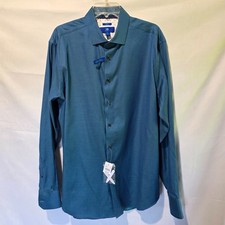 Egara New Men's Button Down Dress Shirt Size XL Slim Fit Non Iron