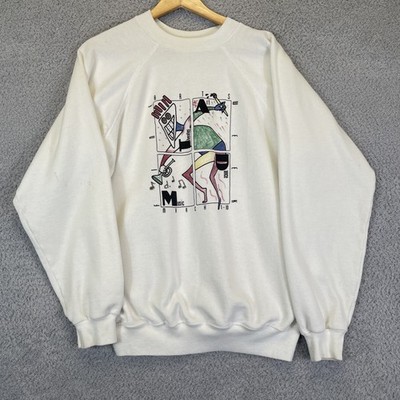 Vintage 90's Fine Arts Week Music Dance Theater Graphic Sweatshirt Size Large