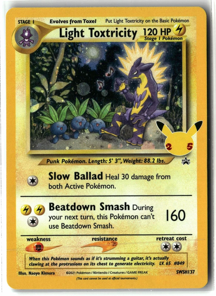 Light Toxtricity SWSH137 SWSH: Sword & Shield Promo Cards for sale