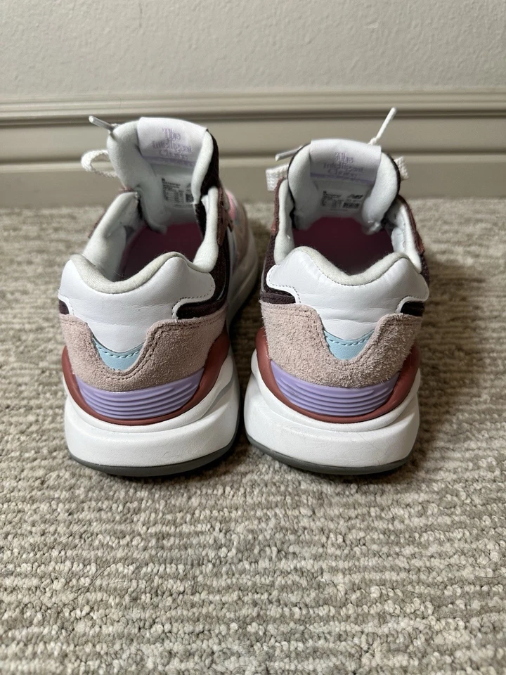 Новый баланс 57/40 женщин размер 8 розовый коричневый замши сетки кроссовок ретро образ жизни - Изображение 2 из 4