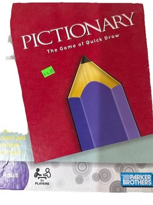 100% COMPLETE Pictionary: The Game of Quick Draw 2009 Parker Brothers.