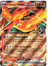 Destined Rivals Team Rocket's Moltres ex 031/182 Double Rare Pokemon NM/M