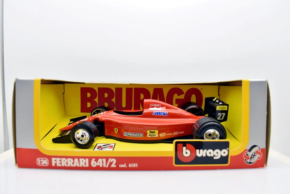 Modellini auto FORMULA 1 scala 1:24 Ferrari 641/2 F1 Burago modellismo diecast - Immagine 2 di 4