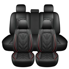 Universal 5 Seat Full Set Car Seat Cover Pu Leather Cushion Protector Front Rear Universal 5 Seat Full Set Car Seat Cover Pu Leather Cushion Protector Front Rear