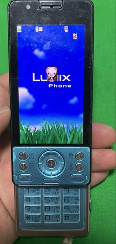 NTT Docomo LUMIX Phone Main Unit Slide Style Blue Confirmed Power Japan - 第 12/12 張圖片