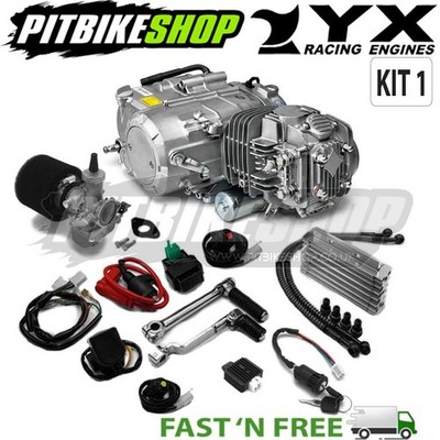 YX140 Pit Bike Motor Elektrostart manuell 1P56FMJ 140cc Ölkühler Elektrik