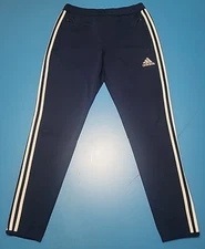 ADIDAS Mens ClimaCool Medium Blue Training Gym Track Athletic Soccer Pants 
