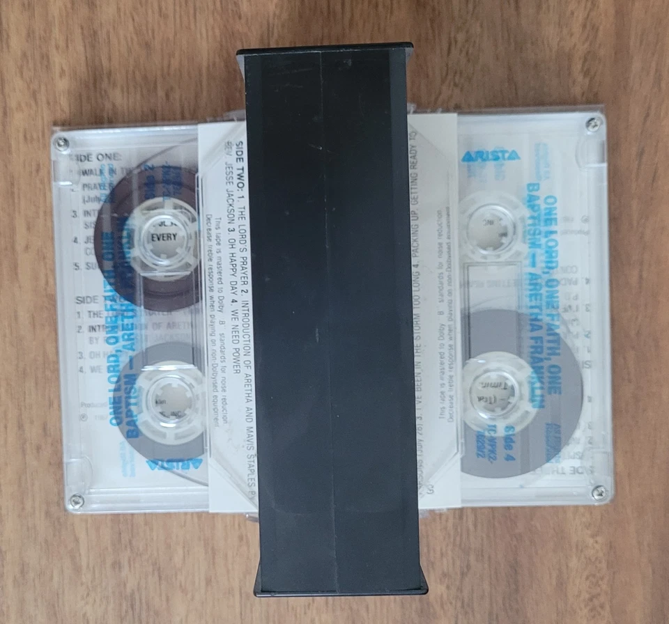 Aretha Franklin - One Lord, One Faith, One Baptism (Double Cassette Tape) RARE - Image 3 of 3