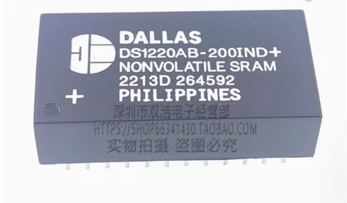 Dallas DS1220AB-200IND DIP High-Precision 64Kx8 NVRAM, 200ns, Battery Backup
