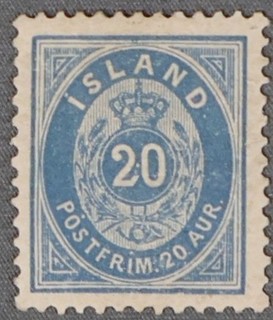 Mayfairstamps Iceland 28 Twenty Aur Crown Stamps ccb_17931