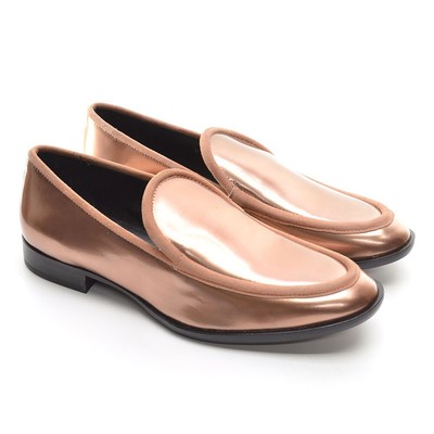 Womens AGL Attilio Giusti Leombruni $390 Loafer 36.5 Rose Gold Shoes New in Box