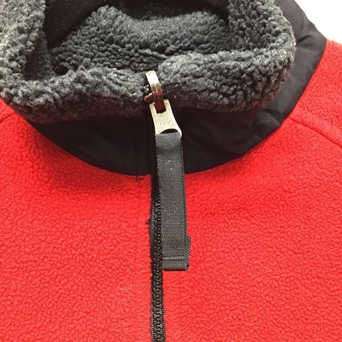 Marmot Womens Fleece Jacket Red Black Color Block Airway Zip Pockets Mock Neck M - Picture 5 of 10