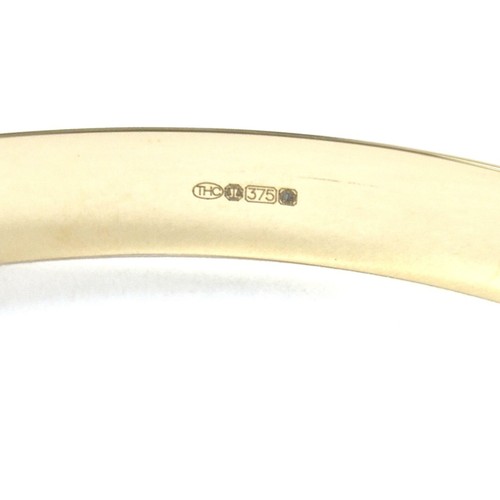 9ct Gold Expandable Bangle Ladies UK Hallmarked 59.9-74.7mm Diameter 6.7g - Picture 2 of 17