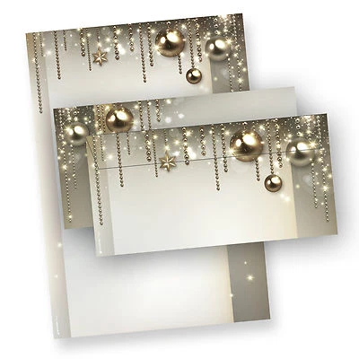 TATMOTIVE Briefpapier Weihnachten NOBLESSE Weihnachtsbriefpapier mit / ohne Briefumschläge