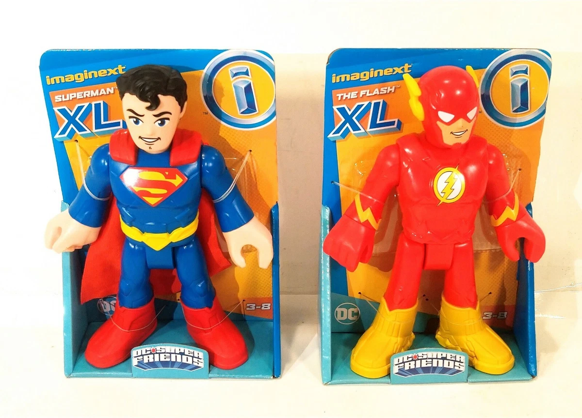 Imaginext DC Superfriends Flash XL Superman XL Kids Play Action