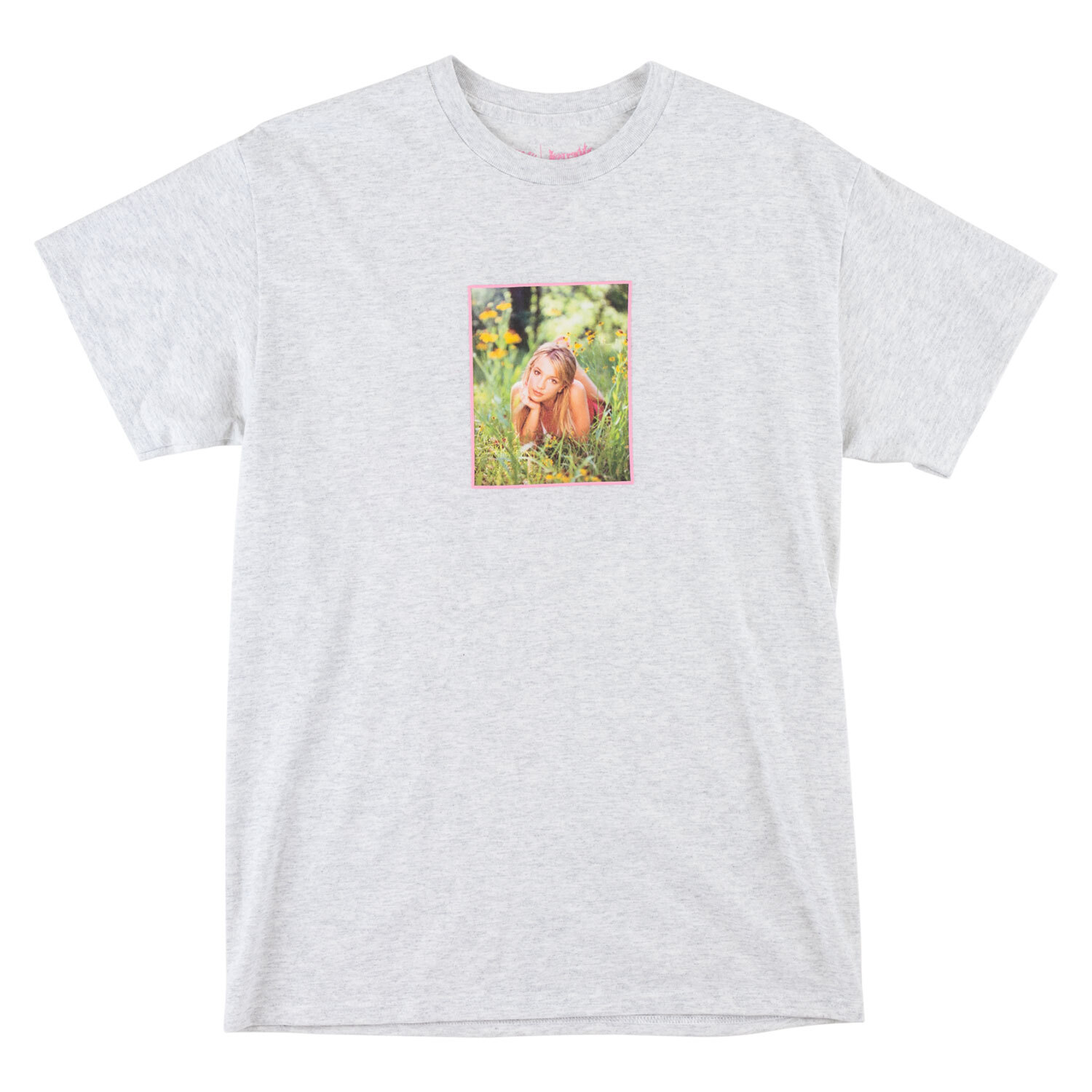 S X Britney Daisies T-shirt Heather