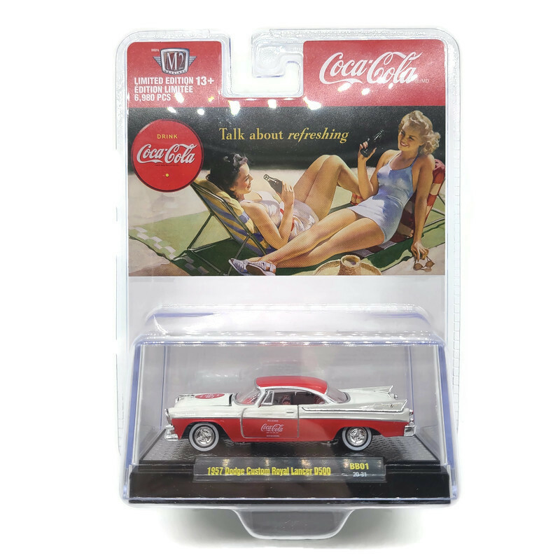 M2 Machines Coca Cola 1957 Dodge Custom Royal Lancer D500