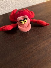 Applause 5" Disney's The Little Mermaid Sebastian Plush red crab free shipping